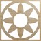 Ekena Millwork Blume Wood Fretwork Pierced Ceiling Medallion, Hickory, 40"OD x 13 7/8"ID x 3/8"T CMWP40X40X0375BLHI - alternate 1
